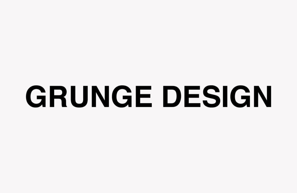 テキストの入力「GRUNGE DESIGN」