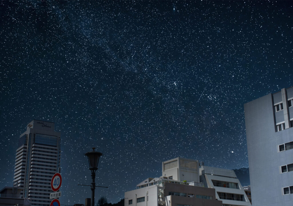 夜空で空を置き換え